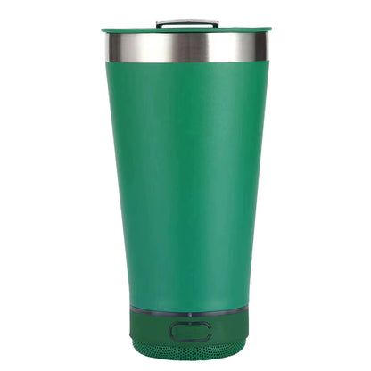 Portable Music Cup with Bottle Opener Stainless Steel 16Oz Reusable Simple Water Bottle Speaker Wireless Bluetooth Speaker