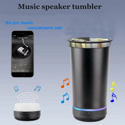 Portable Music Cup with Bottle Opener Stainless Steel 16Oz Reusable Simple Water Bottle Speaker Wireless Bluetooth Speaker