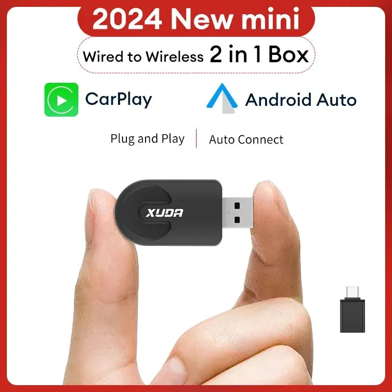 NEW Wireless Carplay Android Auto Wireless Adapter Smart Mini Box Plug and Play Wifi Fast Connect Universal for Nissan