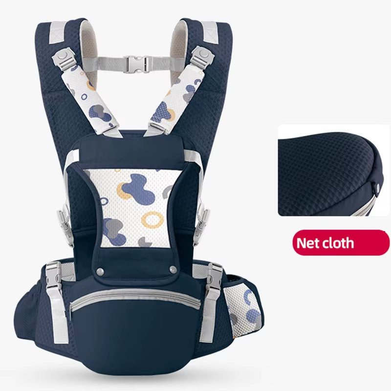 2025 New Style Newborn Ergonomic Baby Carrier Backpack Infant Baby Hipseat Carrier Front Facing Ergonomic Kangaroo Baby Wrap Sli