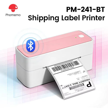 241 Bluetooth Thermal Label Printer Wireless Small Shipping Label Printer 4X6 Compatible with Iphone Android Mac Window