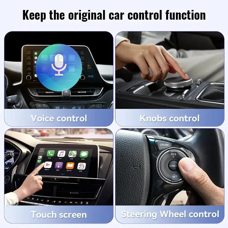 NEW Wireless Carplay Android Auto Wireless Adapter Smart Mini Box Plug and Play Wifi Fast Connect Universal for Nissan