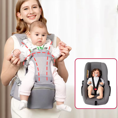 2025 New Style Newborn Ergonomic Baby Carrier Backpack Infant Baby Hipseat Carrier Front Facing Ergonomic Kangaroo Baby Wrap Sli